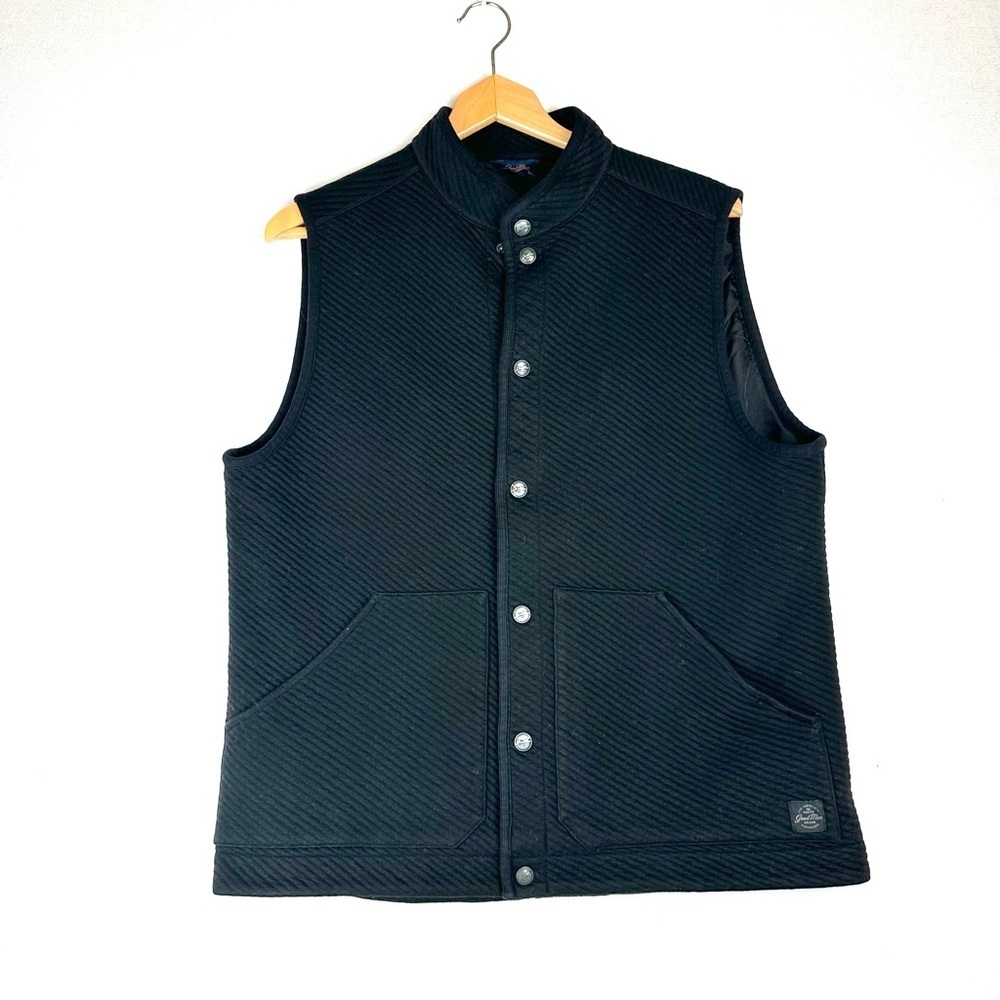 Good‎ Man Brand Black Fiji Quilted/Ribbed Vest